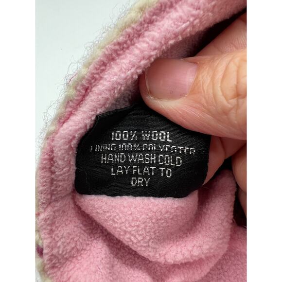 Everest Design Kids Small 6-12 mo pink floral crochet Beanie Hat Cap lined - Picture 6 of 8